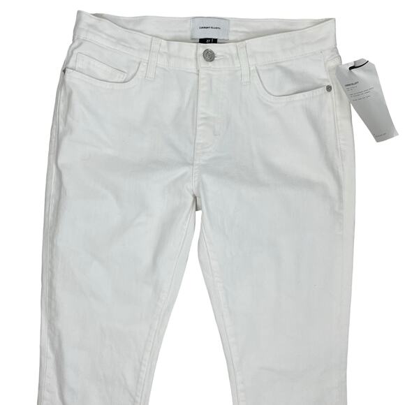 Current Elliott High Rise The Stiletto Skinny Jeans Clean White Size 27 - Picture 3 of 7